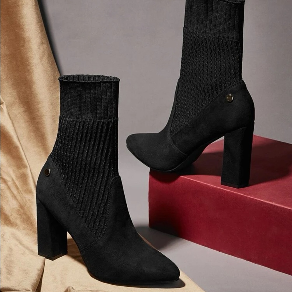 Chucky Heeled Sock Boots🖤